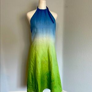 NWT Caribbean Joe ombre halter dress Size Small